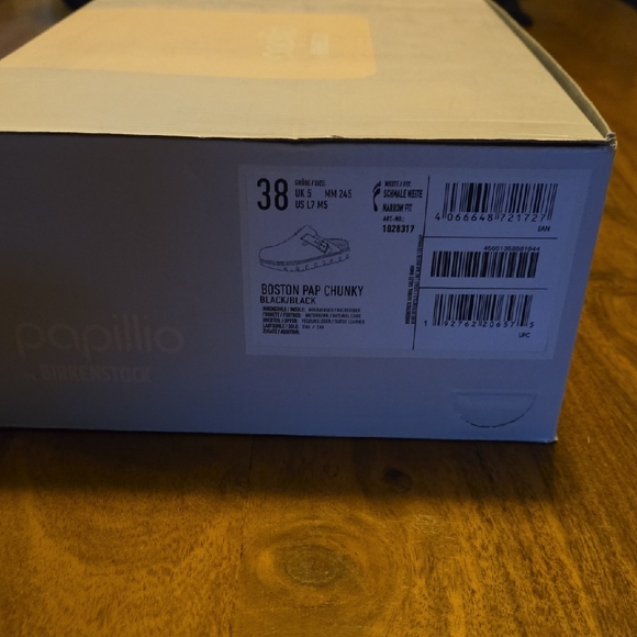 Birkenstock Boston Pap Chunky Black Clogs - Picture 4 of 5